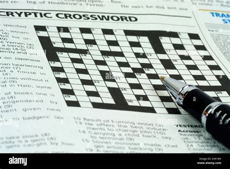 crossword clue newspaper section.